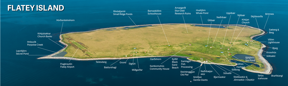 Flatey Island, paradise of Skjalfandi Bay