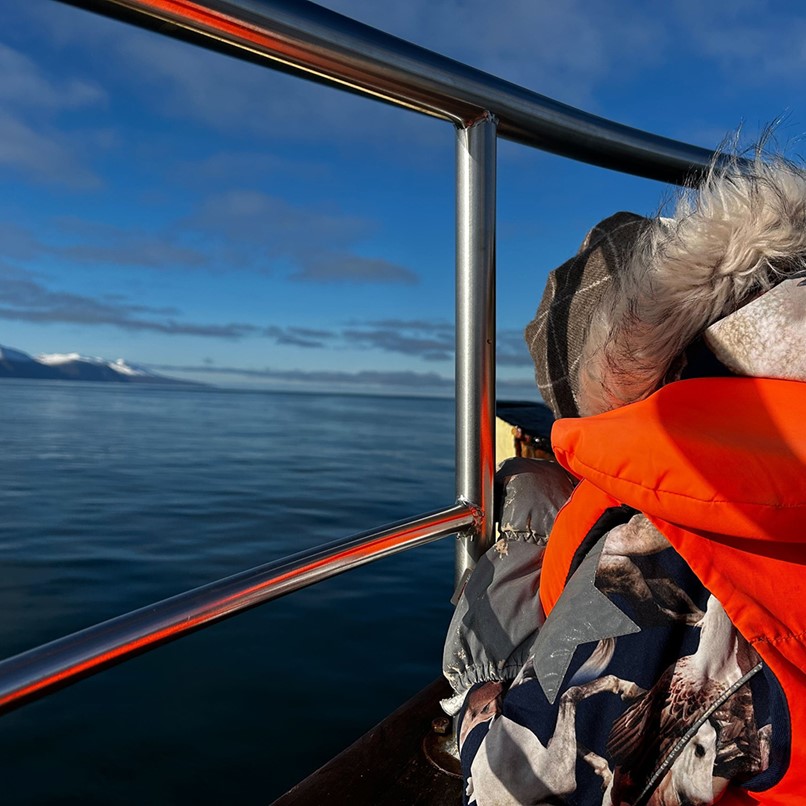 View over Skjálfandi Bay Husavik Iceland