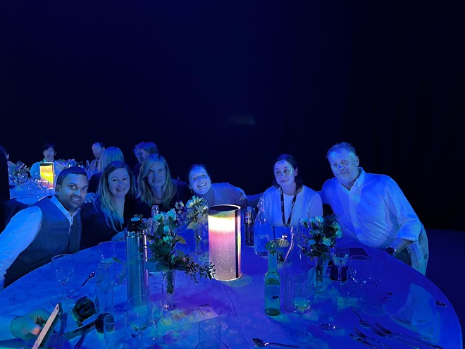 our team at vestnorden gala dinner