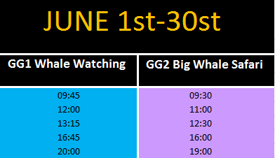 June schedule