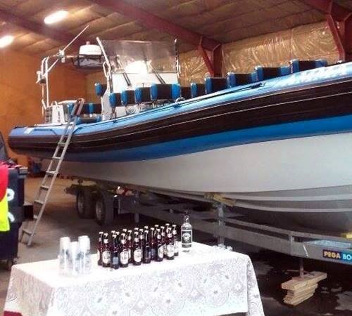 RIB Amma Sigga and light snacks ready for the travel agents' visit.