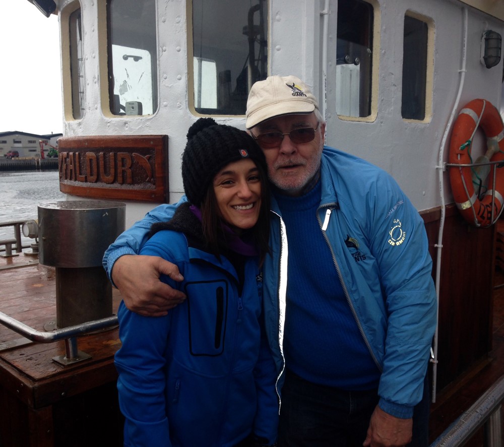 Charla Basran and Pétur Olgeirsson Gentle Giants Whale Watching Húsavík