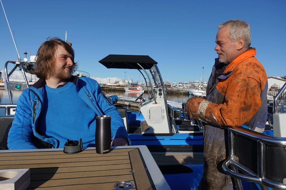 Aksel Bjarnason, Gentle Giants Whale Watching, Húsavík, Iceland, RIB speedboat