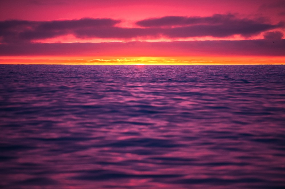 Sunset in Skjálfandi Bay Húsavík Iceland Gentle Giants Whale Watching