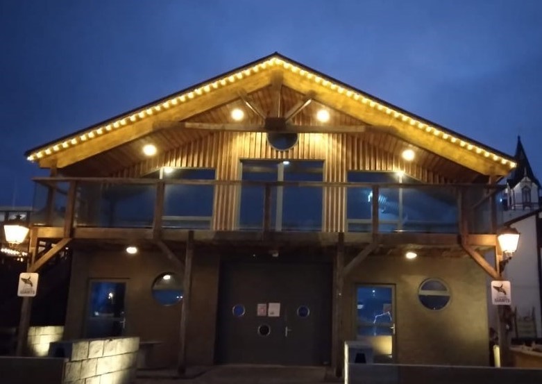 Húsavík harbour Christmas atmosphere