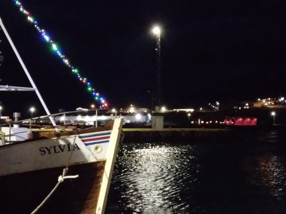 Húsavík harbour Christmas atmosphere